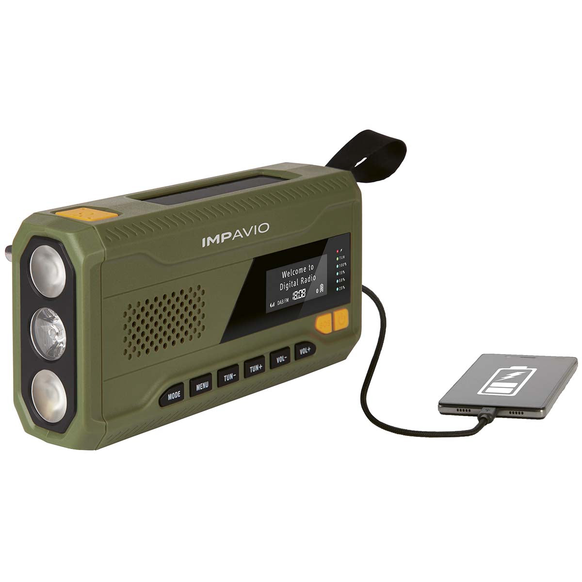 DAB1 Robust udendørs radio med DAB+/FM
