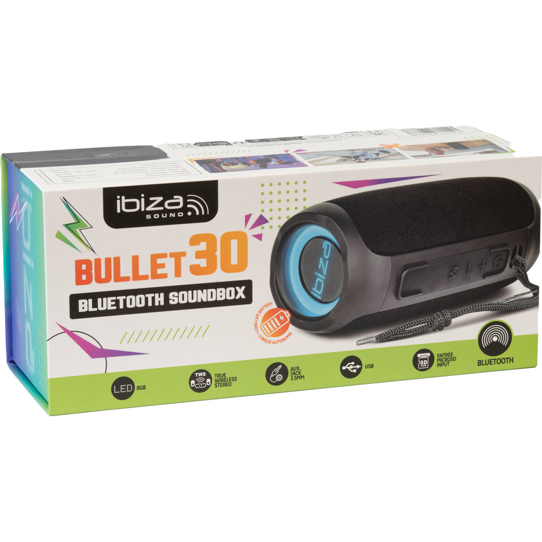 Ibiza BULLET30 Bluetooth Haut-parleur