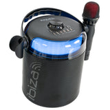 Ibiza Karaoke System w. Bluetooth and 2 Microphones (Black)