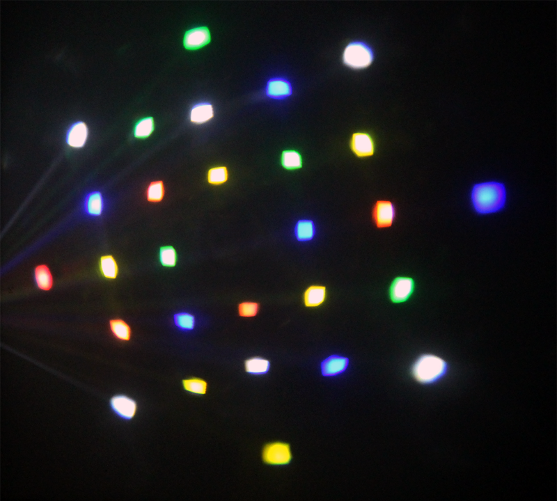 Ibiza 2-i-1 Discolys blanc LED