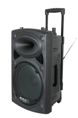 Ibiza Enceinte portable avec 15" Basso (Noir, 800W)