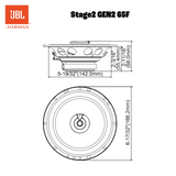 JBL Stage2 Gen2 65F 6,5" haut-parleurs coaxiaux pour voiture