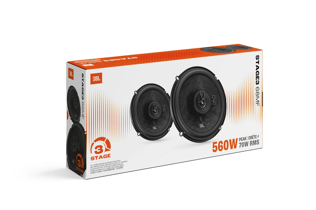 JBL Stage3 Gen2 68MF haut-parleurs auto 3 voies 6,5"