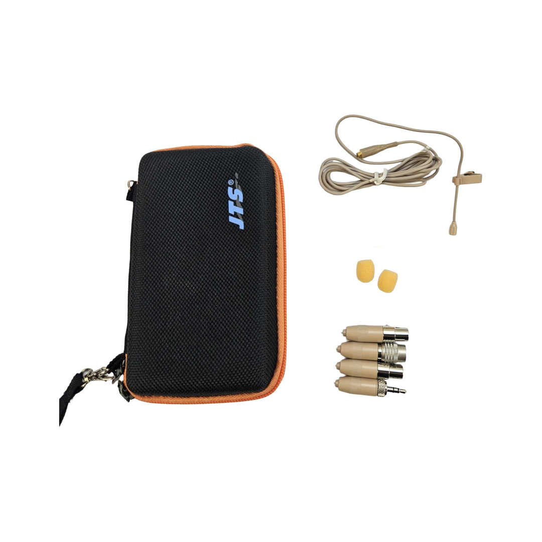 JTS CM-125iF DeLuxe Pack lavalier med 4 stik, beige