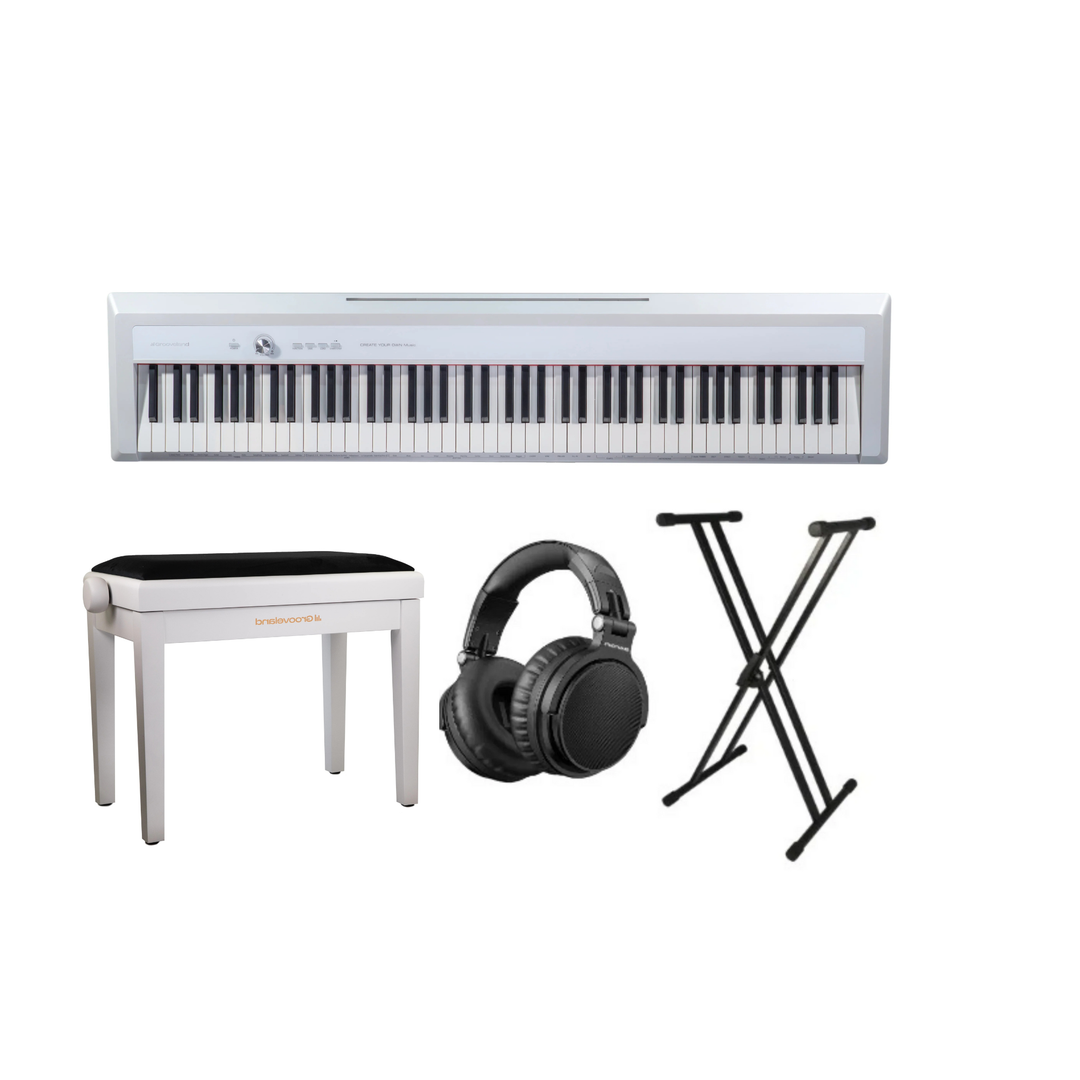 Grooveland P450 Piano numérique (Blanc) Pack complet