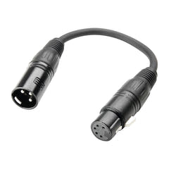 Adapter Cable DMX XLR Male 3 pin to XLR Female 5 pin