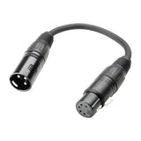 Adapter Cable DMX XLR Male 3 pin to XLR Female 5 pin