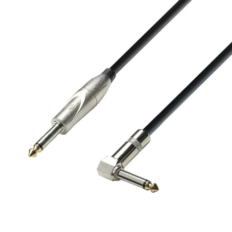 Câble Instrument Jack 6,3 mm mono vers Jack 6,3 mm angle mono