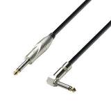 Câble Instrument Jack 6,3 mm mono vers Jack 6,3 mm angle mono