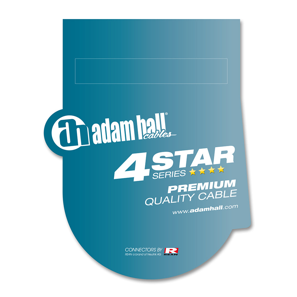 Adam Hall Cables 4 Star Serie - Câble Instrument REAN 6.3 mm Jack mono à 6.3 mm Jack mono 3 m