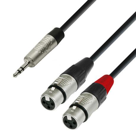 MiniJack vers XLR Femelle Câble adaptateur (6m)