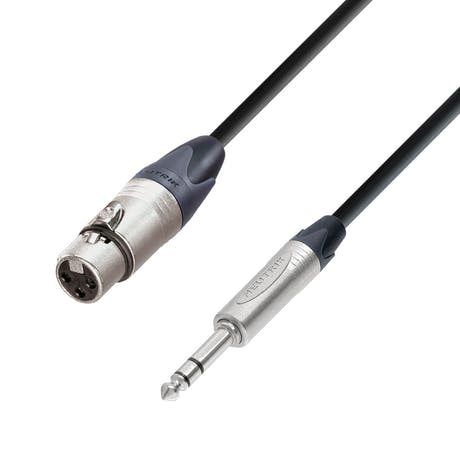Adam Hall Cables 5 STAR BFV 0500 - Balanceret kabel Neutrik® XLR hun til Jack TRS | 5 m