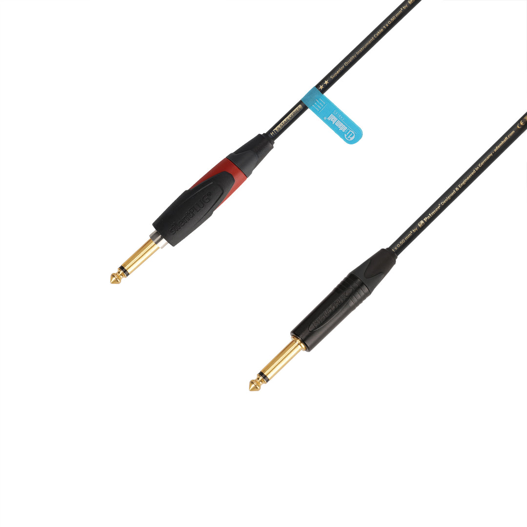 Adam Hall Cables 5 STAR IPP 0900 PALMER® CABLE SILENT - Câble d'instrument | Palmer® & Neutrik silentPLUG® jack TS | 9 m