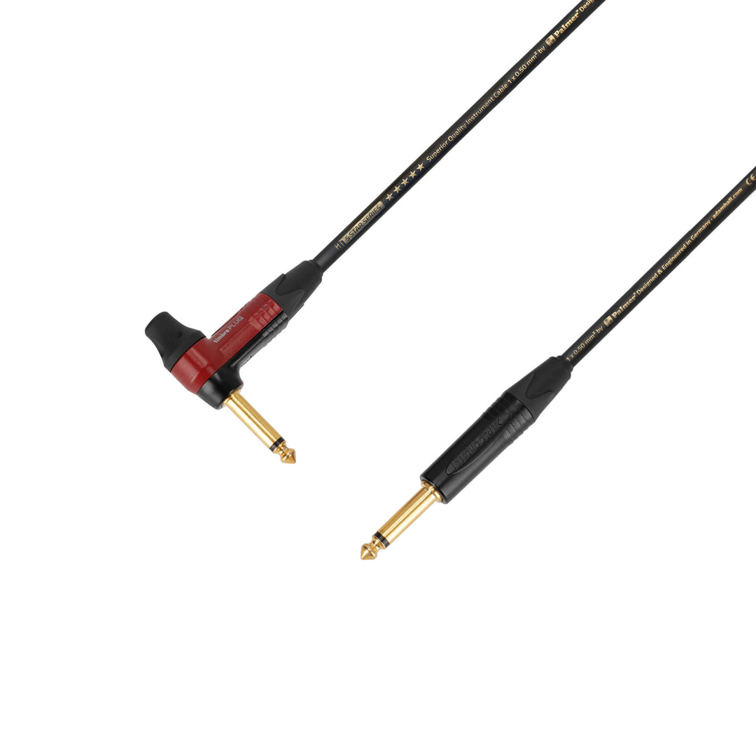 Adam Hall Cables 5 STAR IPR 0600 PALMER® CABLE TIMBRE - Câble d’instrument | Palmer® & Neutrik timbrePLUG® jack coudé vers jack TS | 6 m