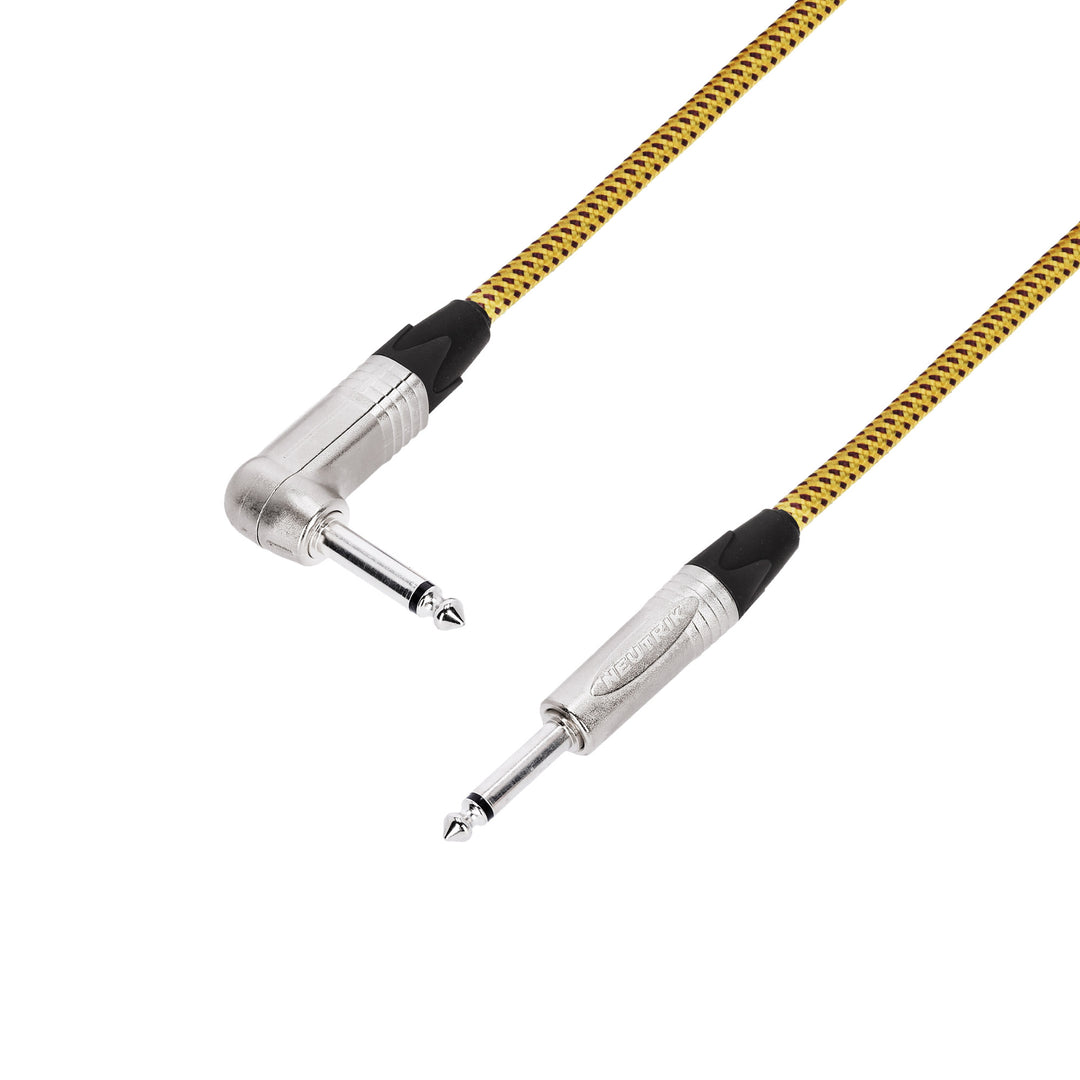 Adam Hall Cables 5 STAR IRP 0600 VINTAGE - Câble d'instrument | Neutrik® jack coudé TS x jack TS | 6 m