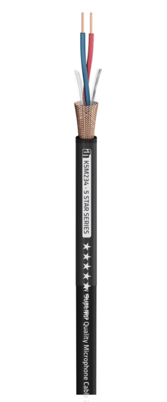 Câble de Microphone en Bobine (Noir, 100m)