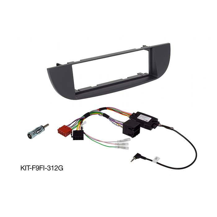 Alpine kit de montage 9" Fiat 500 - avant restylage/gris