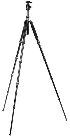 Trépied professionnel pour caméra/vidéo avec rotule, 145 cm
