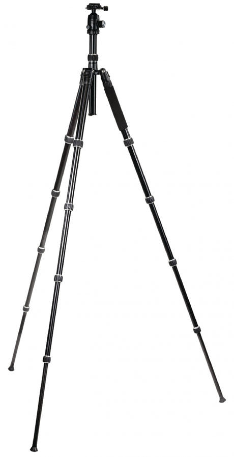 Trépied professionnel pour caméra/vidéo avec rotule, 145 cm