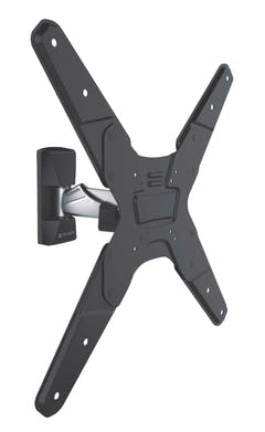Support mural TV entièrement articulé 26-42 " 30 kg Argent/Noir