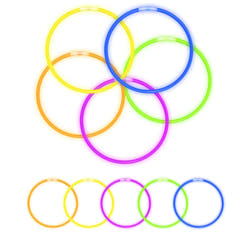 Bâtons lumineux Armbånd 100 stk. (Ensfarvede)
