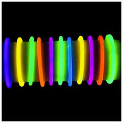 Bâtons lumineux Armbånd 100 stk. (Ensfarvede)