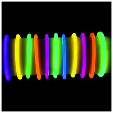 Bâtons lumineux Armbånd 100 stk. (Ensfarvede)