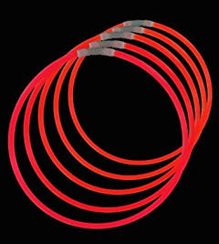 Bâtons lumineux Armbånd 100 stk. (Ensfarvede)