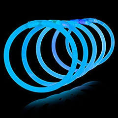 Bâtons lumineux Armbånd 100 stk. (Ensfarvede)