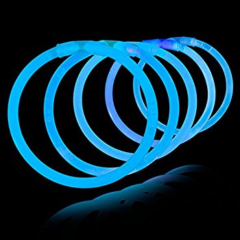 Bâtons lumineux Armbånd 100 stk. (Ensfarvede)