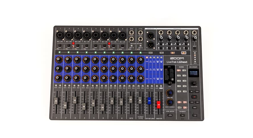 Zoom LiveTrak L12next tables de mixage numériques et enregistreur