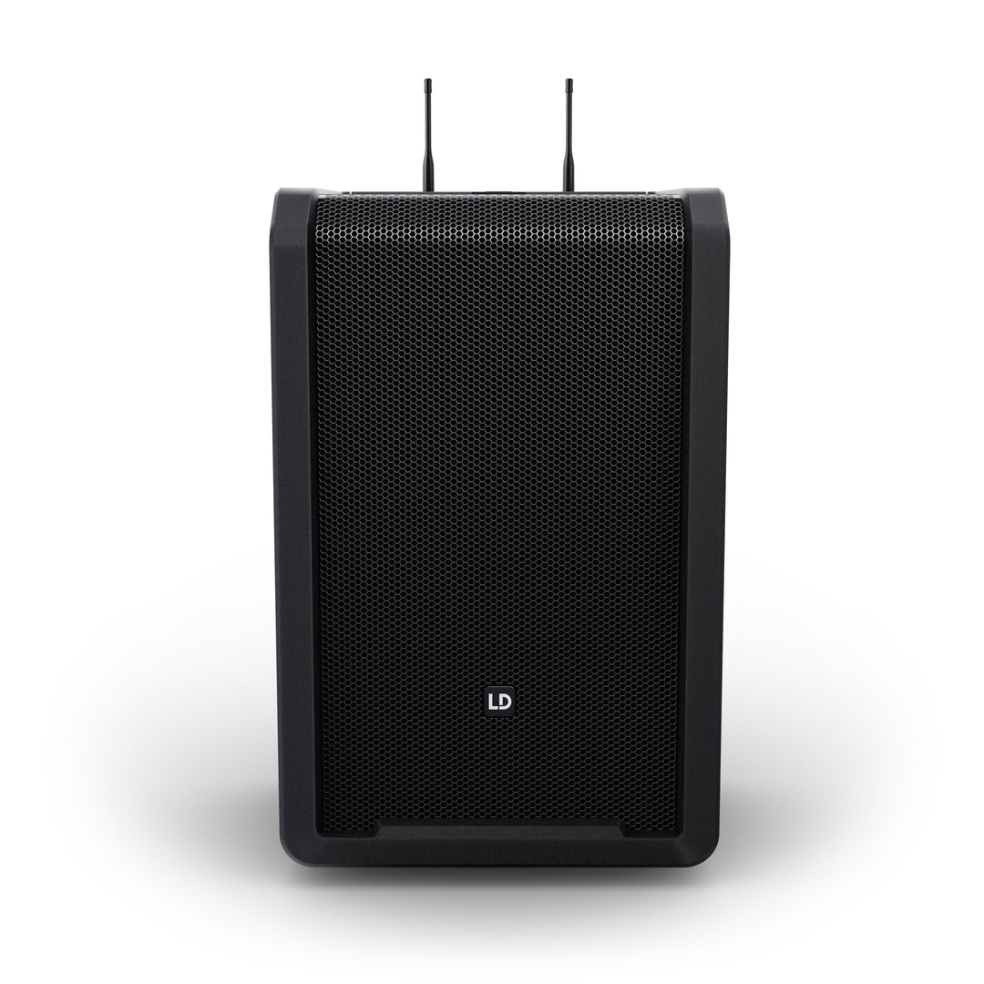 LD Systems ANNY® 10 BPH 2 B5 - Système PA Bluetooth® portable 10" sur batterie avec mixer et 2x micros serre-tête (incl. bodypacks)