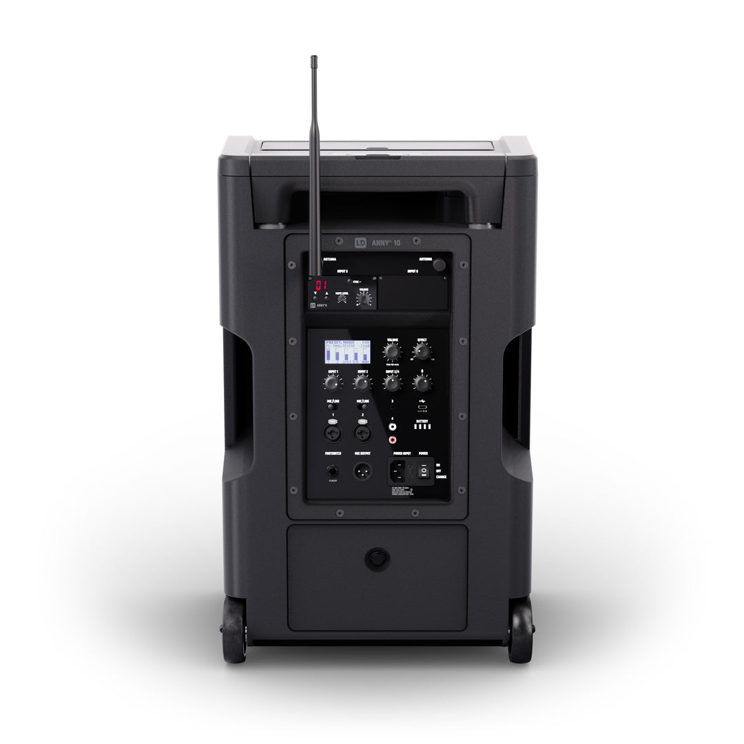 LD Systems ANNY® 10 HHD B8 - 10" système Bluetooth®-PA portable sur batterie avec mixer et 1x micro main sans fil