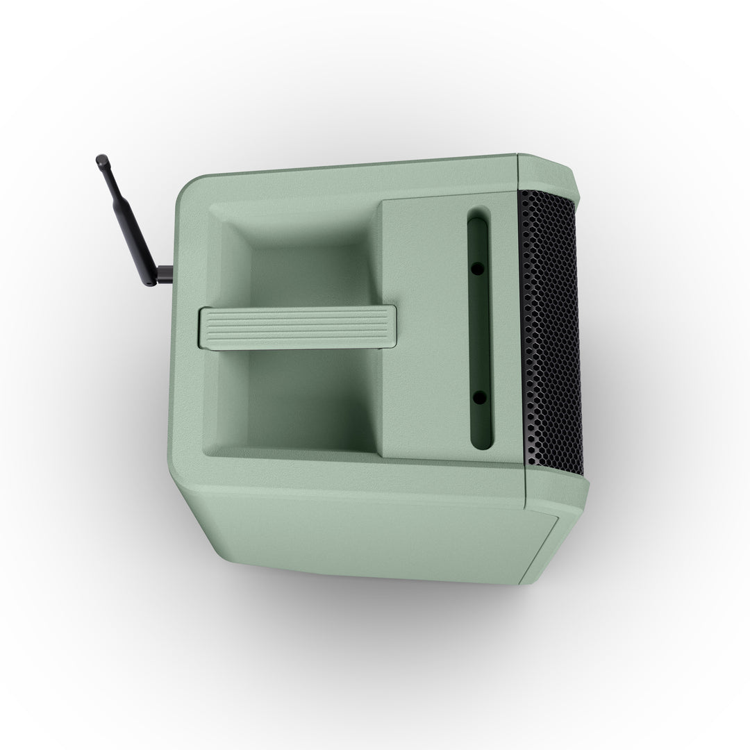 LD Systems ANNY® 8 BPH B8 GN - Enceinte PA portable sur batterie avec Bluetooth® et mixer, avec 1x micro-casque (incl. bodypack), vert aventure
