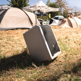 LD Systems ANNY® 8 BPH B8 G - Enceinte PA portable sur batterie avec Bluetooth® et mixer, avec 1x micro-casque (incl. bodypack), gris urbain