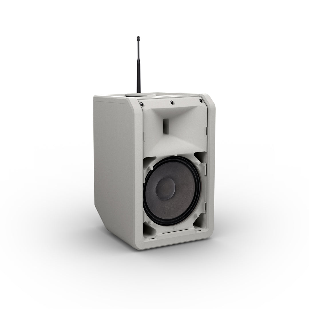 LD Systems ANNY® 8 BPH B8 G - Enceinte PA portable sur batterie avec Bluetooth® et mixer, avec 1x micro-casque (incl. bodypack), gris urbain