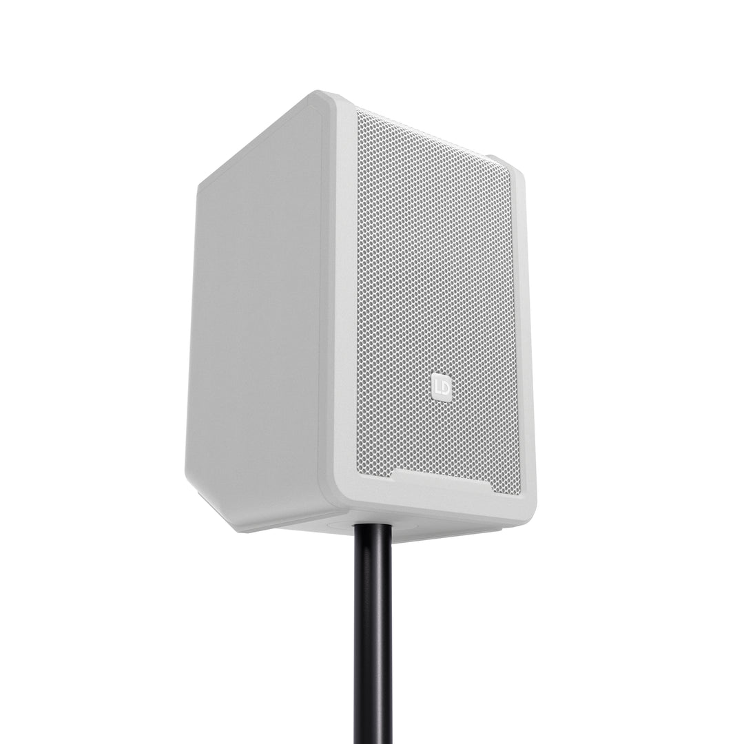 LD Systems ANNY® 8 BPH B8 W - Enceinte PA portable sur batterie avec Bluetooth® et mixer, avec 1x micro-casque (incl. bodypack), blanc pur White