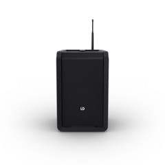 LD Systems ANNY® 8 BPH B8 - Enceinte PA portable sur batterie avec Bluetooth® et mixer, avec 1x micro-casque (incl. bodypack), noir scène Black