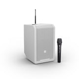 LD Systems ANNY® 8 HHD B5 W - Enceinte PA Bluetooth® portable sur batterie avec mixer et 1x micro main sans fil, blanc pur