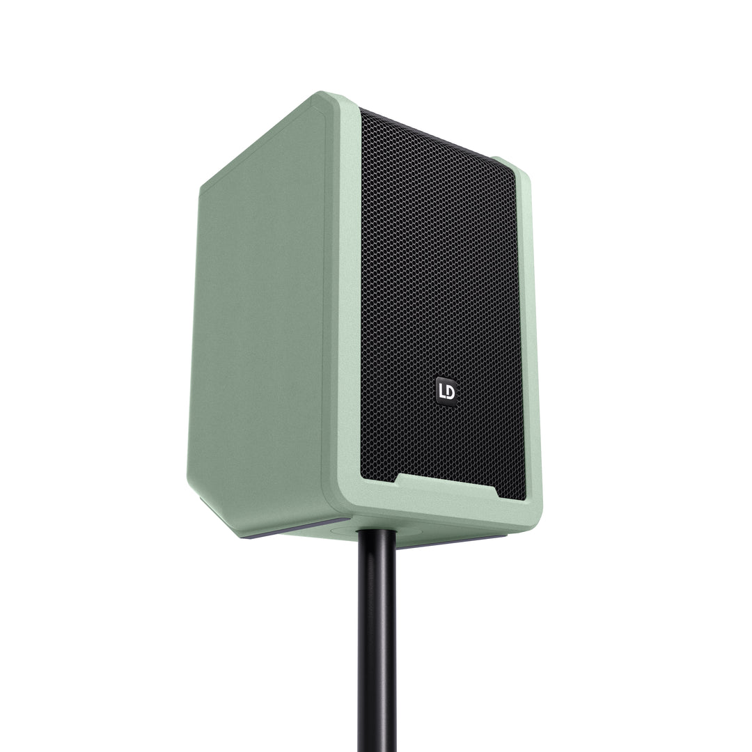 LD Systems ANNY® 8 HHD B6 GN - Enceinte PA Bluetooth® portable sur batterie avec mixer et 1x micro main sans fil, vert aventure