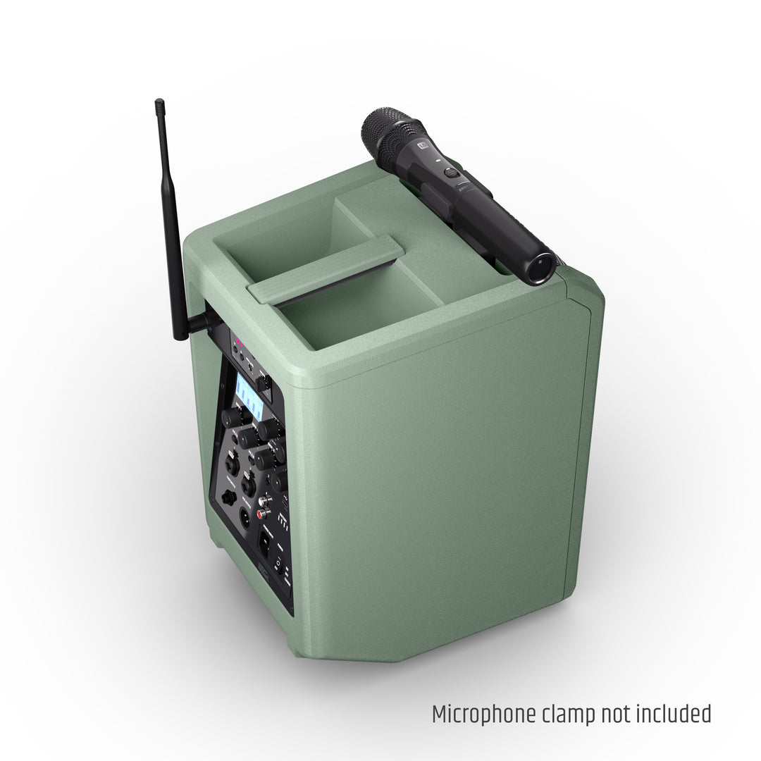 LD Systems ANNY® 8 HHD B6 GN - Enceinte PA Bluetooth® portable sur batterie avec mixer et 1x micro main sans fil, vert aventure