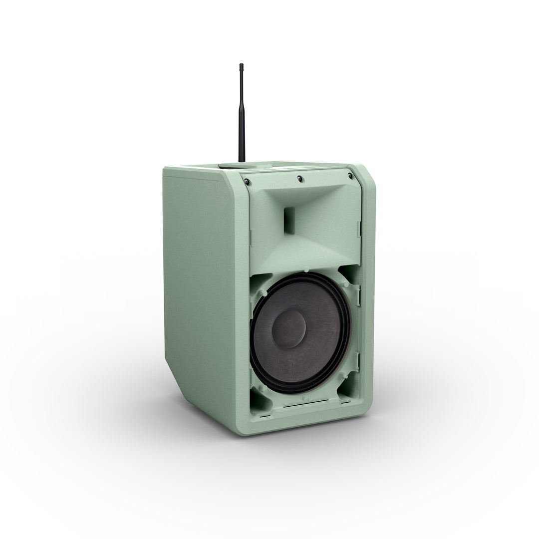 LD Systems ANNY® 8 HHD B6 GN - Enceinte PA Bluetooth® portable sur batterie avec mixer et 1x micro main sans fil, vert aventure