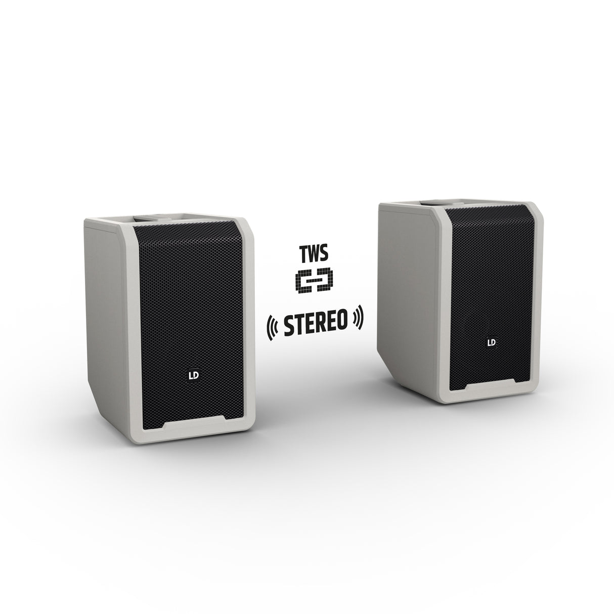 LD Systems ANNY® 8 HHD B6 G - Enceinte PA Bluetooth® portable sur batterie avec mixer et 1x micro main sans fil, gris urbain