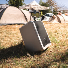 LD Systems ANNY® 8 HHD B6 G - Enceinte PA Bluetooth® portable sur batterie avec mixer et 1x micro main sans fil, gris urbain