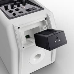 LD Systems ANNY® 8 HHD B6 W - Enceinte PA Bluetooth® portable sur batterie avec mixer et 1x micro main sans fil, blanc pur