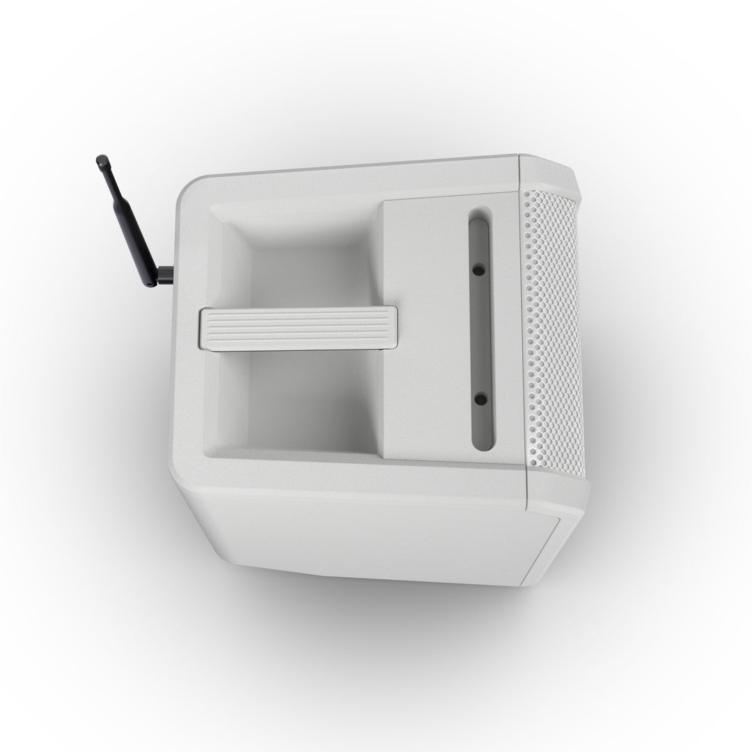 LD Systems ANNY® 8 HHD B8 W - Enceinte PA Bluetooth® portable sur batterie avec mixer et 1x micro main sans fil, blanc pur