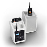 LD Systems ANNY® 8 HHD B8 W - Enceinte PA Bluetooth® portable sur batterie avec mixer et 1x micro main sans fil, blanc pur