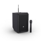 LD Systems ANNY® 8 HHD B8 - Enceinte PA Bluetooth® portable sur batterie avec mixer et 1 x micro main sans fil, noir de scène Black