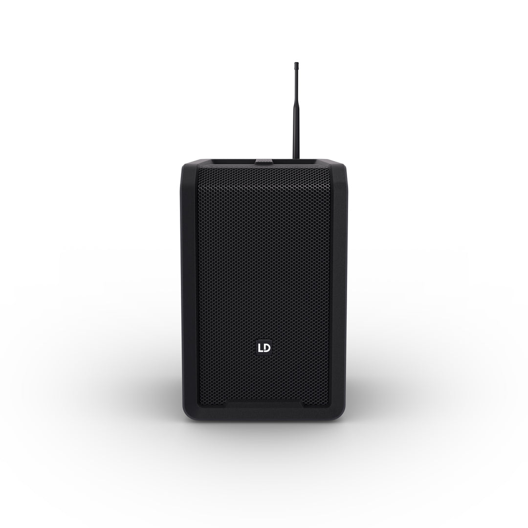 LD Systems ANNY® 8 HHD B8 - Enceinte PA Bluetooth® portable sur batterie avec mixer et 1 x micro main sans fil, noir de scène Black
