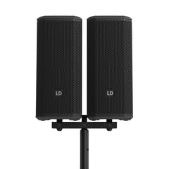 LD Systems DAVE 10 G4X DUAL STAND – Barre d’enceinte avec fourche de montage pour DAVE 10 G4X